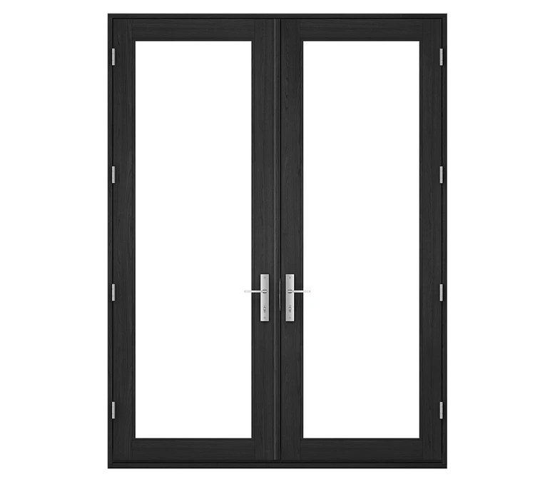 Pella Reserve Contemporary Wood Hinged Patio Door in Mesa